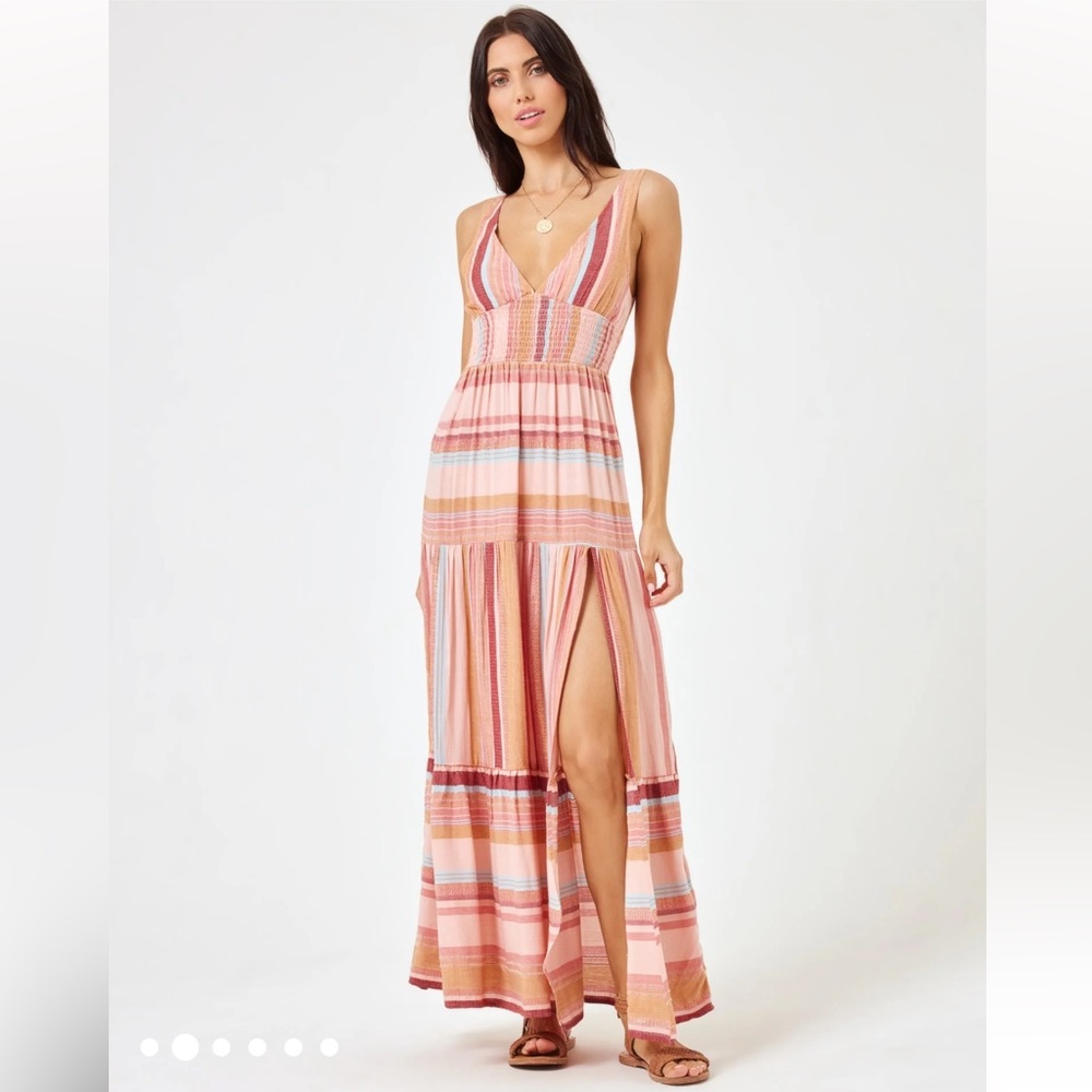New with tags L’Space striped dress size small